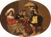 Willem Cornelisz Duyster Officers Playing Backgammon Sweden oil painting artist
